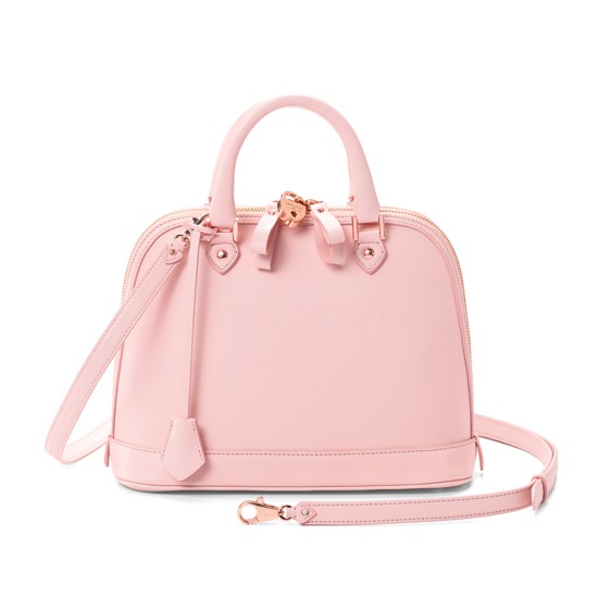 Mini Hepburn Bag in Smooth Blush Pink from Aspinal of London