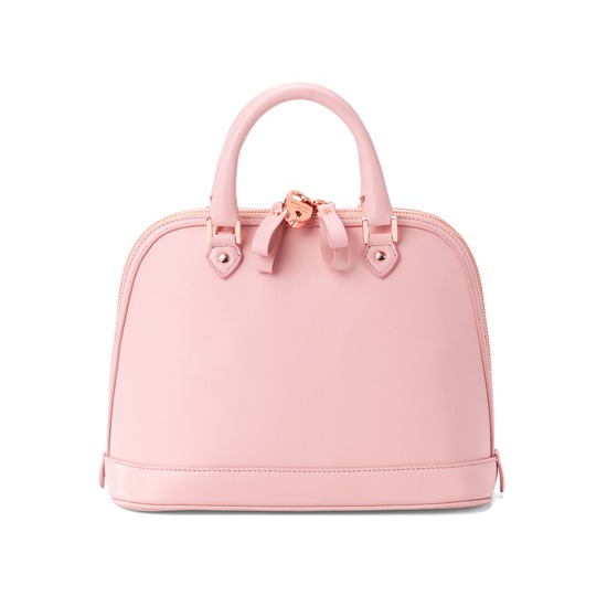 Mini Hepburn Bag in Smooth Blush Pink from Aspinal of London