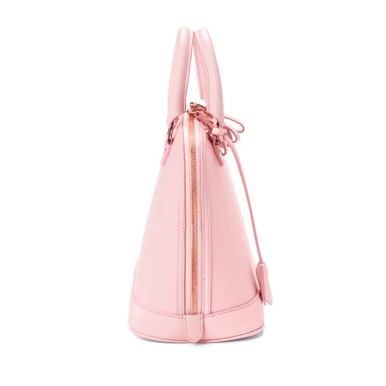 Mini Hepburn Bag in Smooth Blush Pink from Aspinal of London