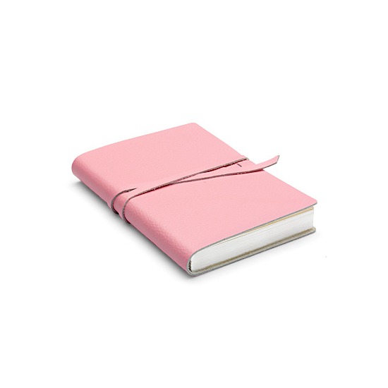 Pastel Pocket Notebook in Pastel Pink Calf from Aspinal of London