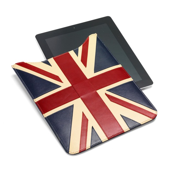 Brit iPad with Retina Display Leather Sleeve from Aspinal of London