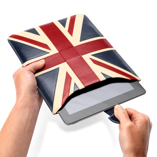 Brit iPad with Retina Display Leather Sleeve from Aspinal of London