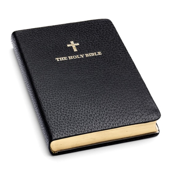 Holy Bible in Black Jewel Calf from Aspinal of London