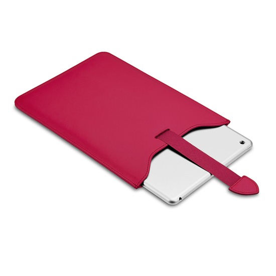 Leather iPad Air Sleeve in Smooth Deep Fuchsia Pink & Orange Amber Suede from Aspinal of London