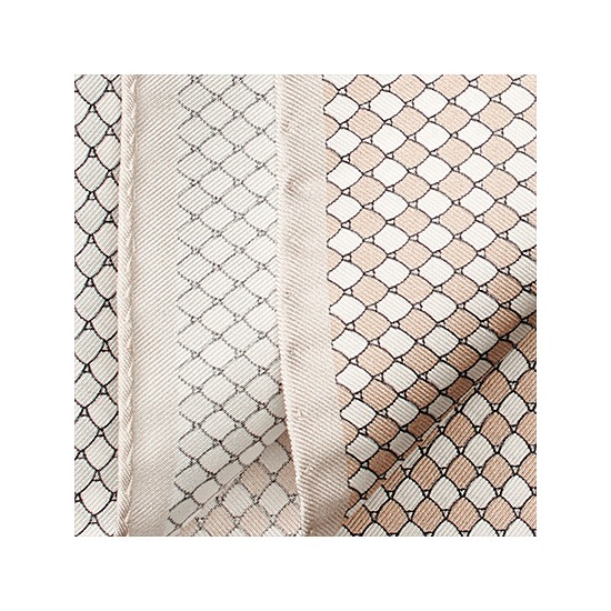 Savile Row Silk Twill Pocket Square in Champagne & Silver from Aspinal of London