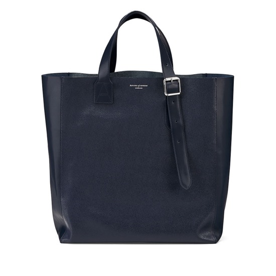 Editor's 'A' Tote in Navy Saffiano from Aspinal of London