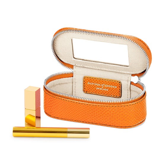 Handbag Tidy All in Orange Lizard from Aspinal of London