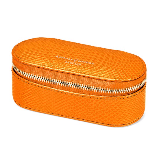 Handbag Tidy All in Orange Lizard from Aspinal of London