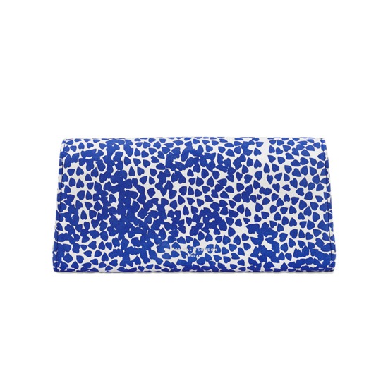 Aspinal x Beulah Blue Heart Clutch in Cobalt Blue from Aspinal of London