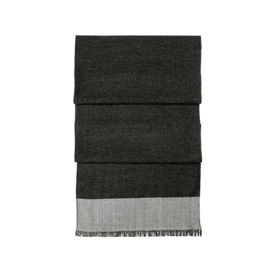 Essential Lightweight Cashmere Blend Scarf in Charcoal Grey from Aspinal of London