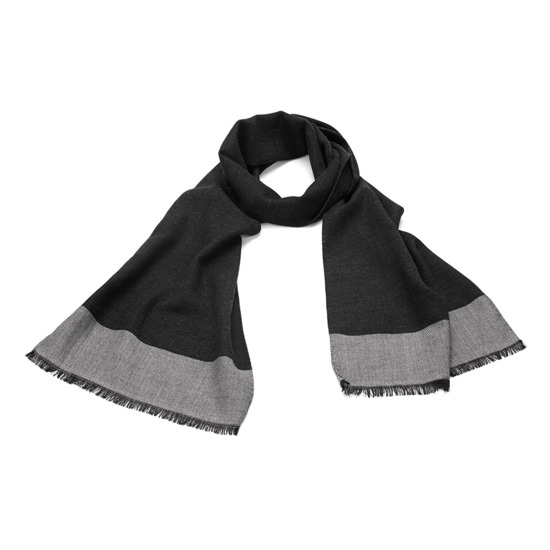 Essential Lightweight Cashmere Blend Scarf in Charcoal Grey from Aspinal of London