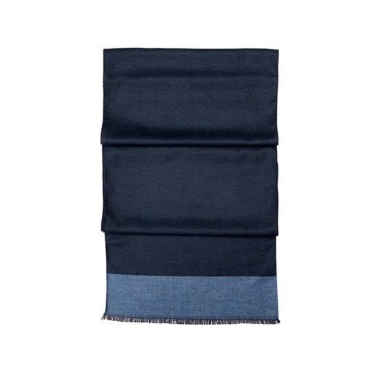 Essential Lightweight Cashmere Blend Scarf in Navy from Aspinal of London