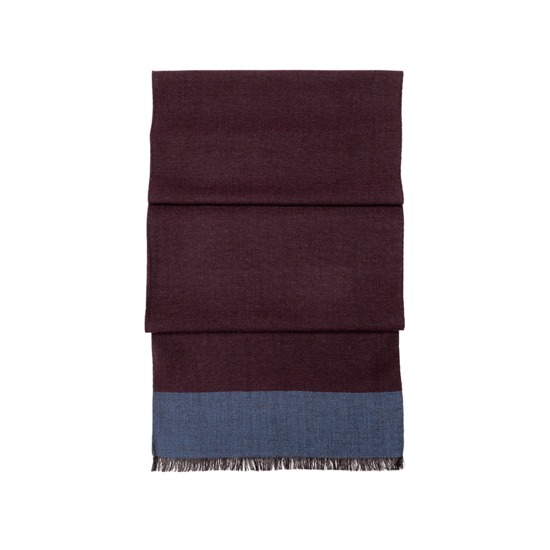 Essential Lightweight Cashmere Blend Scarf in Burgundy from Aspinal of London