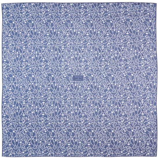 Papillon Cashmere Blend Scarf in Blue Moon from Aspinal of London