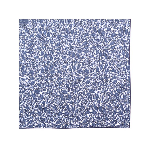 Papillon Cashmere Blend Scarf in Blue Moon from Aspinal of London