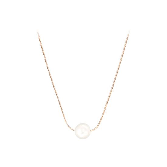 8mm Single White Sea Shell Pearl Necklace from Aspinal of London