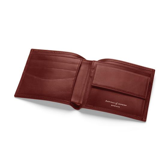 Men's Gift Set (Billfold Coin Wallet & Hip Flask in Cognac) from Aspinal of London