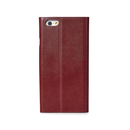 iPhone 6 Leather Book Case in Smooth Cognac & Espresso Suede from Aspinal of London