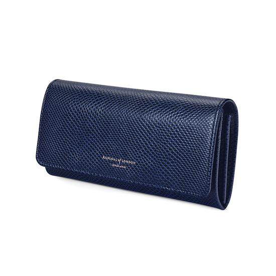 Lottie Purse in Midnight Blue Lizard from Aspinal of London