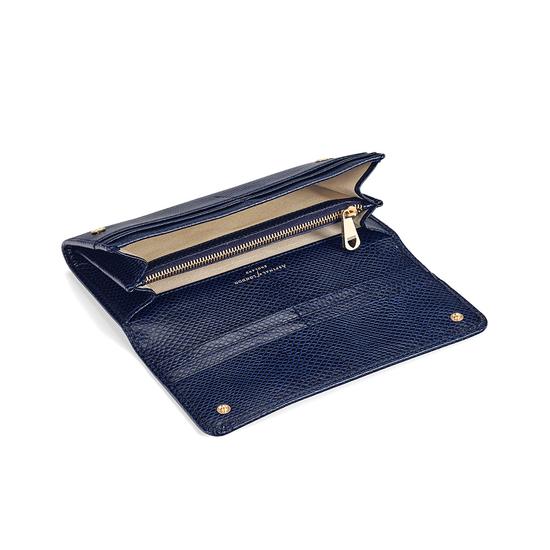 Lottie Purse in Midnight Blue Lizard from Aspinal of London