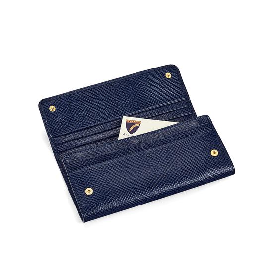 Lottie Purse in Midnight Blue Lizard from Aspinal of London