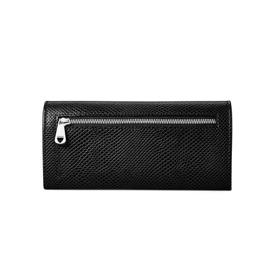 Lottie Purse in Jet Black Lizard from Aspinal of London
