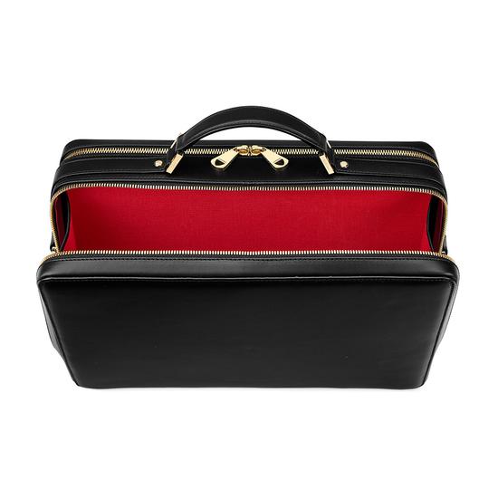 Large Dover Street Bag in Smooth Black from Aspinal of London