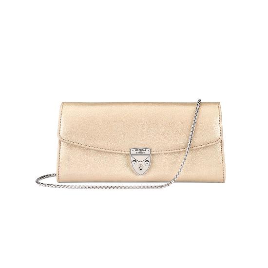 Mini Eaton Clutch in Gold Dust Sparkle from Aspinal of London