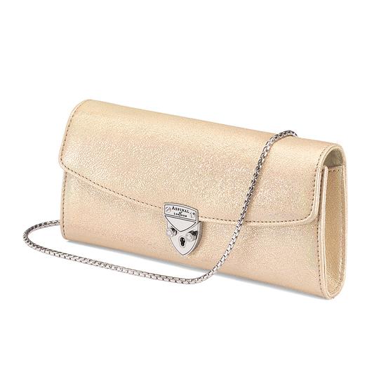 Mini Eaton Clutch in Gold Dust Sparkle from Aspinal of London