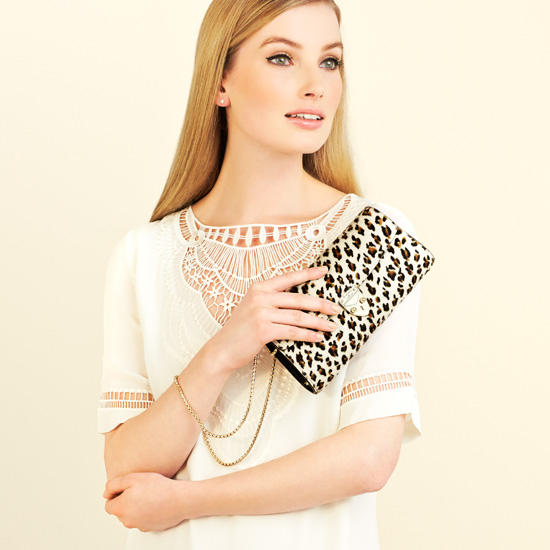 Mini Eaton Clutch in Gold Dust Sparkle from Aspinal of London
