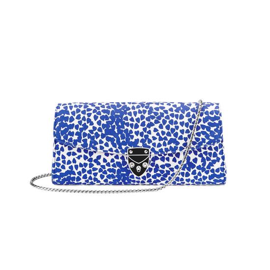 Aspinal x Beulah Blue Heart Clutch in Cobalt Blue from Aspinal of London