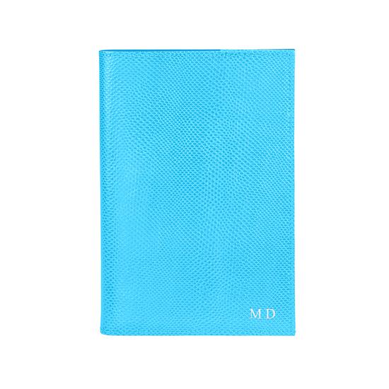 A5 Refillable Journal in Aquamarine Lizard from Aspinal of London