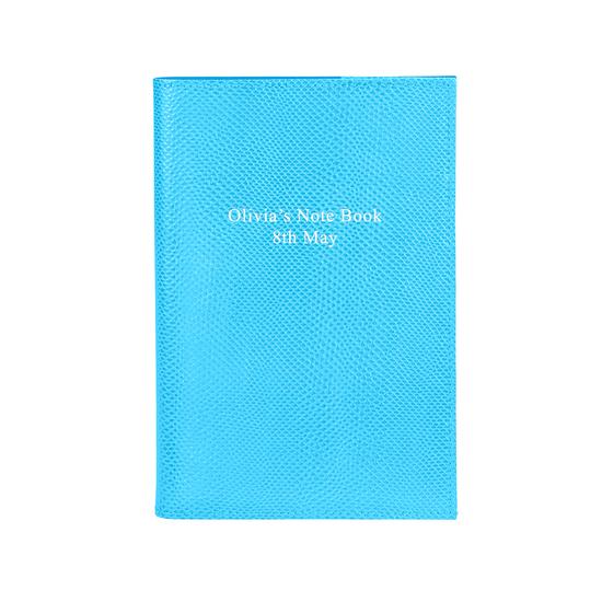 A5 Refillable Journal in Aquamarine Lizard from Aspinal of London