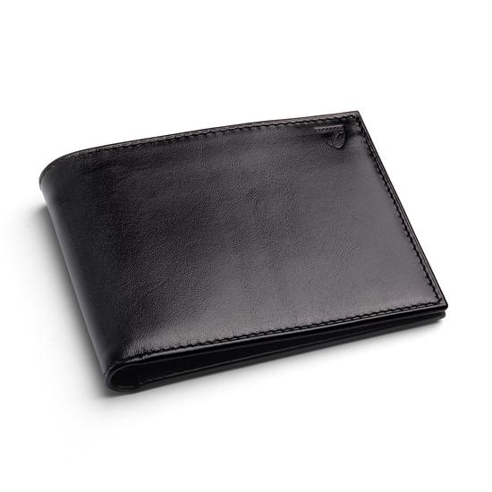 Exotic Billfold Wallet in Black with Rainbow Snake from Aspinal of London