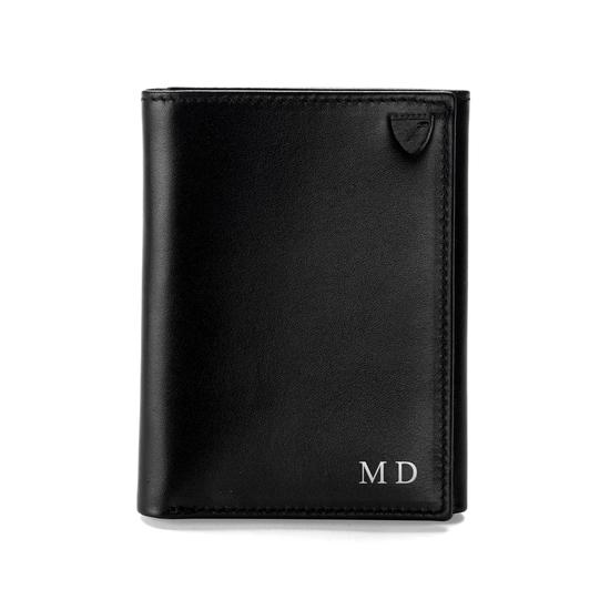 Trifold Wallet in Burgundy Saffiano from Aspinal of London