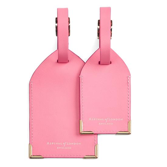 Set of 2 Luggage Tags in Smooth Blossom from Aspinal of London