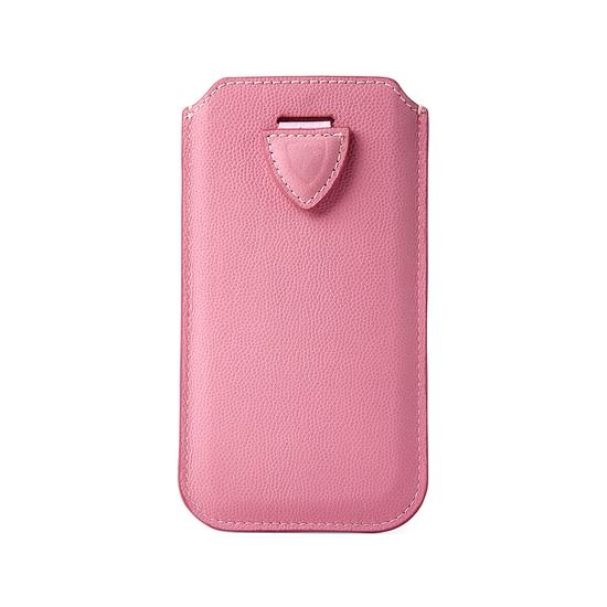 iPhone 6 / 7 Leather Sleeve in Blossom Kaviar & Blush Suede from Aspinal of London