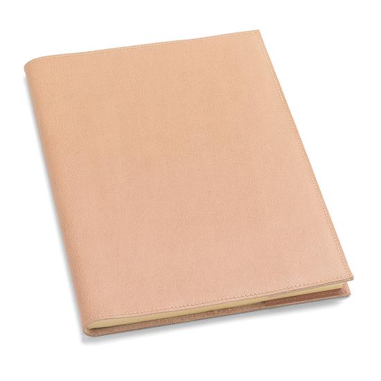 A4 Refillable Leather Journal in Deer Saffiano from Aspinal of London