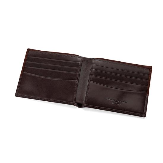 Shadow Billfold Wallet in Brown Nubuck from Aspinal of London