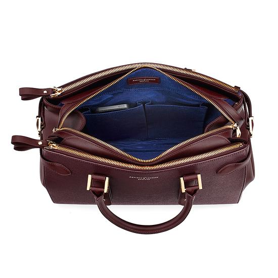 Brook Street Bag in Burgundy Saffiano from Aspinal of London
