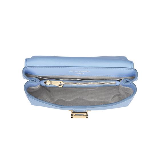 Small Lottie Bag in Misty Blue Kaviar from Aspinal of London