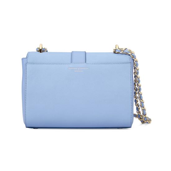 Small Lottie Bag in Misty Blue Kaviar from Aspinal of London