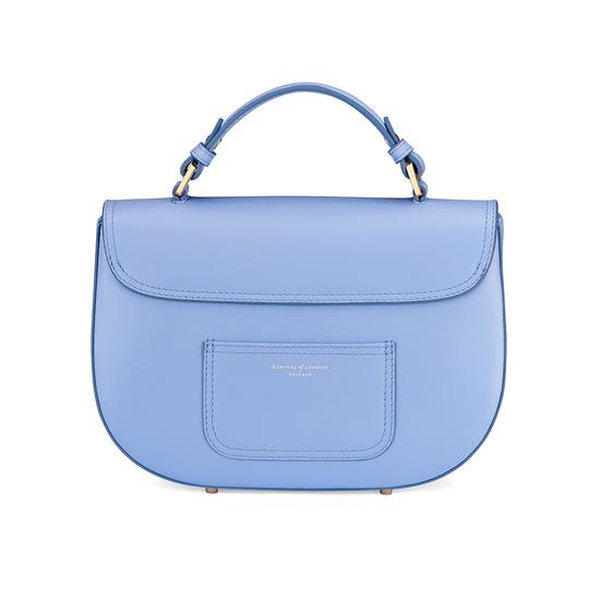 Letterbox Saddle Bag in Smooth Misty Blue from Aspinal of London