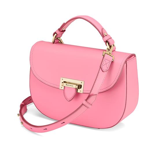 Letterbox Saddle Bag in Smooth Blossom from Aspinal of London