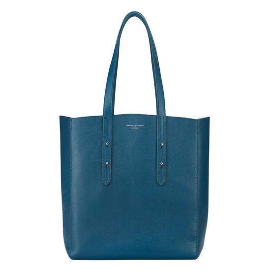 Aspinal Essential Tote in Peacock Kaviar & Silver Suede from Aspinal of London