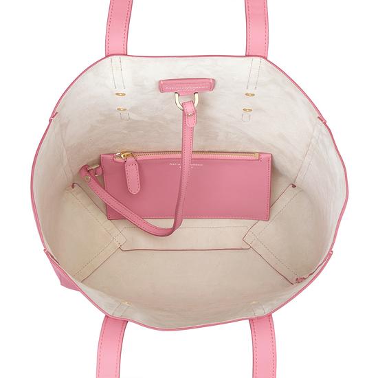 Aspinal Essential Tote in Blossom Kaviar & Blush Suede from Aspinal of London