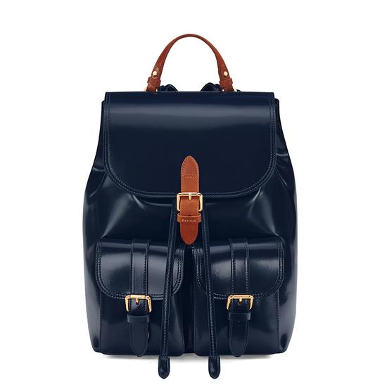 Oxford Backpack in Blue Moon Polish from Aspinal of London