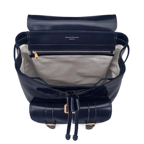 Oxford Backpack in Blue Moon Polish from Aspinal of London