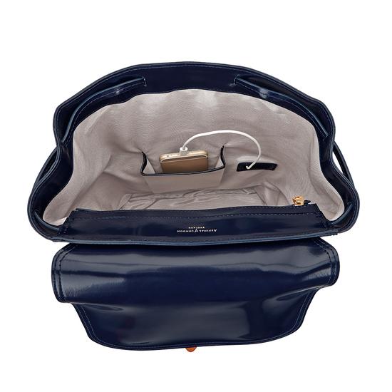 Oxford Backpack in Blue Moon Polish from Aspinal of London