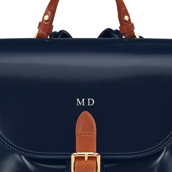 Oxford Backpack in Blue Moon Polish from Aspinal of London